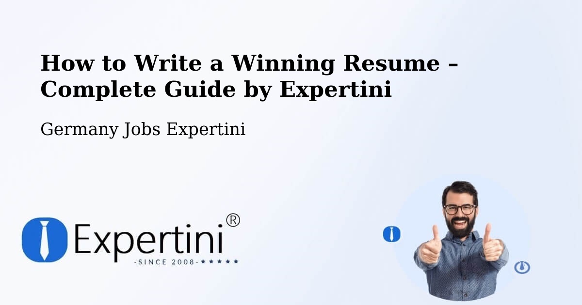 Resume Writing Guide for Job Seekers – Bingen - Bingen, Germany Jobs Expertini